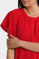 Thumbnail for your product : Basque Self Stripe Flutter Sleeve Blouse
