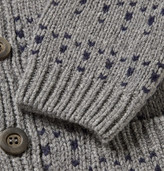 Thumbnail for your product : Oliver Spencer Patterned Wool-Blend Shawl-Collar Cardigan