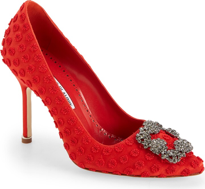 manolo blahnik red sole