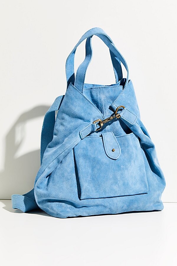 suede convertible backpack