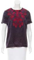 Thumbnail for your product : Tory Burch Embellished Short Sleeve Top