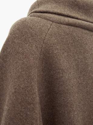 The Row Carnia Funnel-neck Wool-blend Sweater - Womens - Light Brown