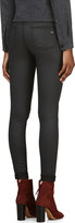 Thumbnail for your product : Rag and Bone 3856 Rag & Bone Charcoal Grey Coated The Legging Jeans