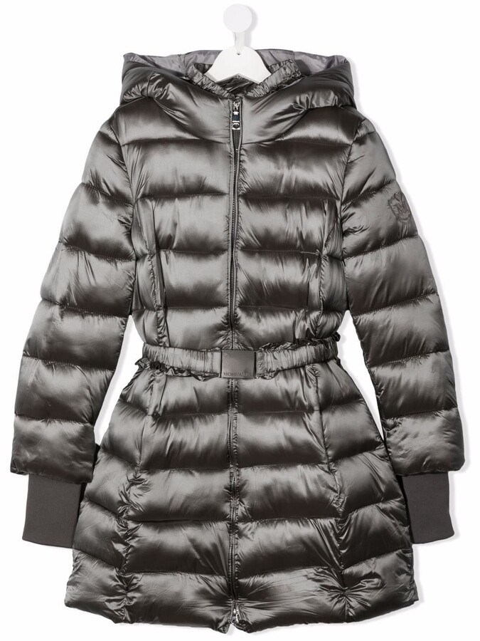 MonnaLisa TEEN belted puffer coat - ShopStyle Girls' Outerwear