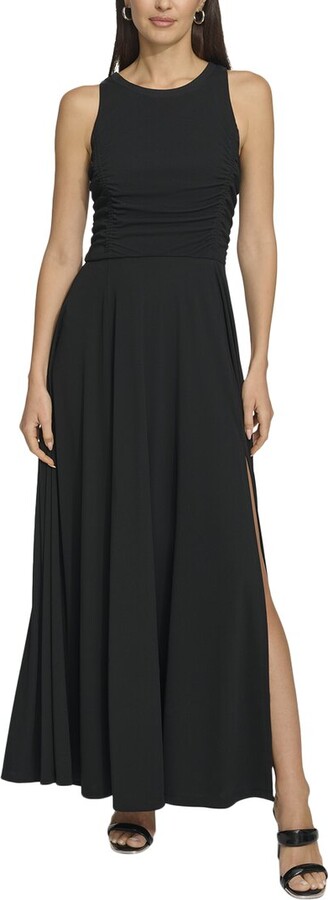 Sleeveless Mesh Maxi Dress