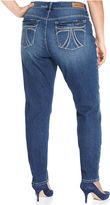 Thumbnail for your product : 7 For All Mankind Seven7 Jeans Plus Size Skinny Jeans, Marze Blue Wash