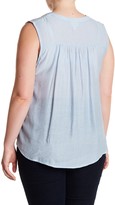 Thumbnail for your product : Blu Pepper Embroidered Sleeveless Blouse (Plus Size)