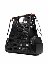 Thumbnail for your product : Corto Moltedo Woven Leather Tote Bag