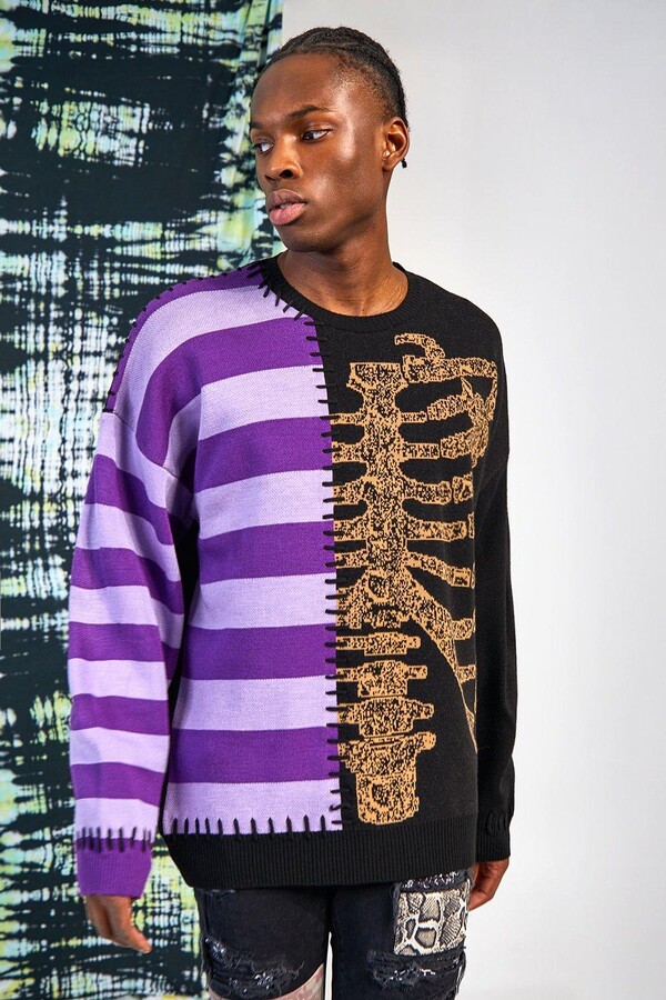 multi coloured jumper mens