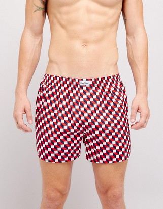 Happy Socks Woven Boxers With Check Print