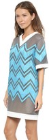 Thumbnail for your product : Alexander Wang V Neck Dress with Shoelace Embroidery