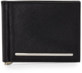 Thumbnail for your product : Giorgio Armani Saffiano Card Case with Clip, Black