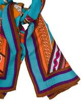 Thumbnail for your product : Hermes Concours D'Etriers Cashmere Silk Shawl
