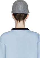 Thumbnail for your product : Stella McCartney Grey Felted Wool Fitted Cap