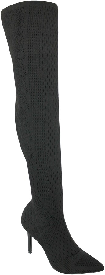 over the knee knit boots