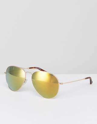 Levi's Levis Aviator Sunglasses In Gold