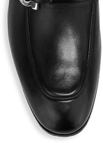 Thumbnail for your product : Ferragamo Side Buckle Leather Loafers
