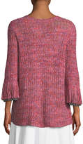 Thumbnail for your product : Nic+Zoe Bazaar Fringed-Cuffs Knit Top