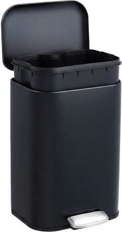 CuisinSmart 3.2galBathroomTrashCan,StepGarbageCanwithSoft-CloseLid,StainlessSteelRecyclingBinwithRemovableInnerBucket,forLivingRoom,Office