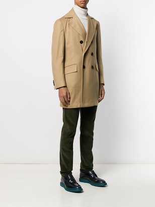 Kiton Boxy Fit Double Buttoned Coat
