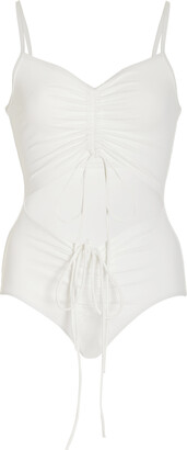 CHRISTOPHER ESBER Disconnect Ruched One-Piece Swimsuit