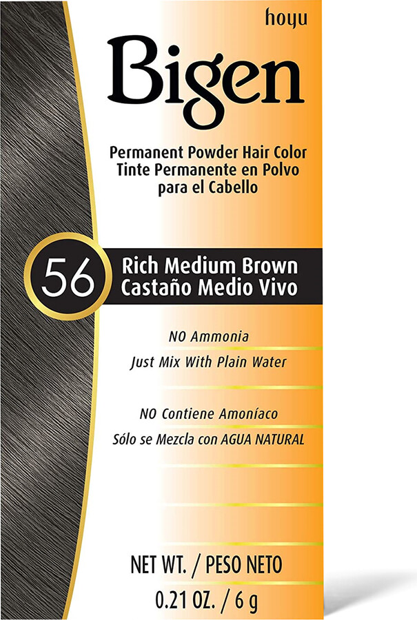 Bigen Permanent Power Hair Color #56 Rich Medium Brown .21 Oz