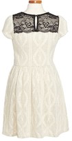 Thumbnail for your product : Monteau Couture Short Sleeve Sweater Dress (Big Girls)