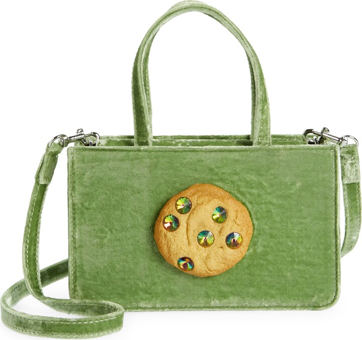 Puppets and Puppets Small Cookie Velvet Top Handle Bag ShopStyle