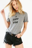 Thumbnail for your product : Urban Outfitters Rachel Antonoff I Luff You Tee