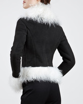 Thumbnail for your product : McQ Shearling-Trim Moto Jacket