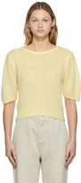 Thumbnail for your product : AMOMENTO Yellow Balloon Sleeve Pullover