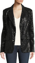 Thumbnail for your product : Berek Two-Button Notch-Lapel Sequined Blazer