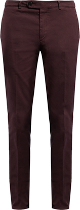 Brunello Cucinelli Slim-leg cotton-blend chino trousers