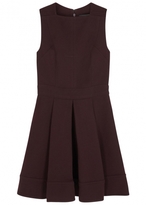 Thumbnail for your product : Proenza Schouler Aubergine pleated wool blend dress