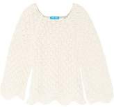 Thumbnail for your product : MiH Jeans Scalloped Crochet-Knit Cotton And Linen-Blend Sweater