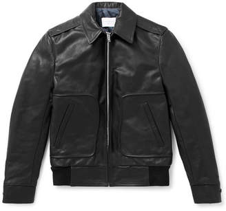 Sandro Leather Blouson Jacket