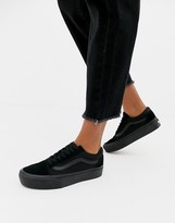 Thumbnail for your product : Vans Old Skool triple black platform sneakers