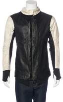 Thumbnail for your product : Boris Bidjan Saberi J1 Distressed Leather Jacket