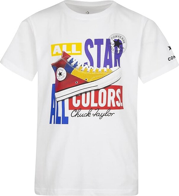 Converse All Star All Colors (Big Kids) (White) Boy's Clothing