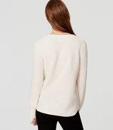 Thumbnail for your product : LOFT Ribbed Shoulder Button Sweater