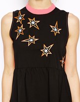 Thumbnail for your product : B.young Emma Cook Star Embroidered Peplum Top