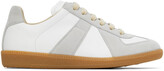 Thumbnail for your product : Maison Margiela White & Gray Replica Sneakers