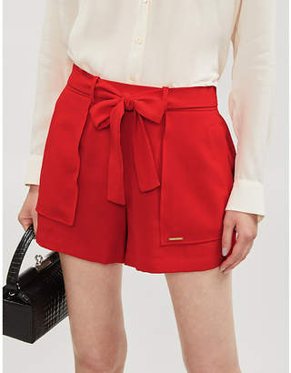 Ted Baker Mitty high-waisted cotton shorts