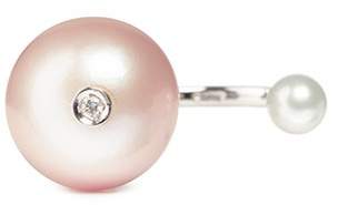 Delfina Delettrez 'Pearl Piercing' diamond 18k white gold ring