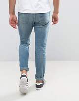 Thumbnail for your product : Lee Rider Stretch Slim Jeans Seatone Damage Wash