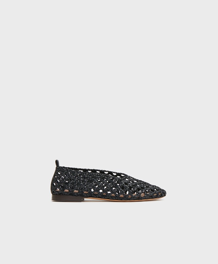Mansur Gavriel Woven Ballerina - Black