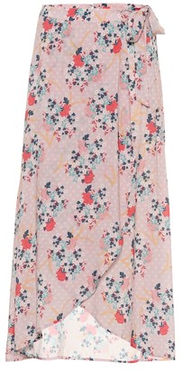 Velvet Isadora floral printed skirt