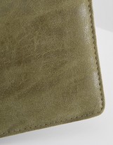 Thumbnail for your product : ASOS Wallet In Khaki Faux Leather