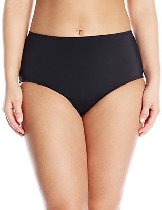 Jantzen Women's Solid Comfort Core High-Waist Bikini Bottom