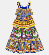 Thumbnail for your product : Dolce & Gabbana Children Printed cotton poplin dress